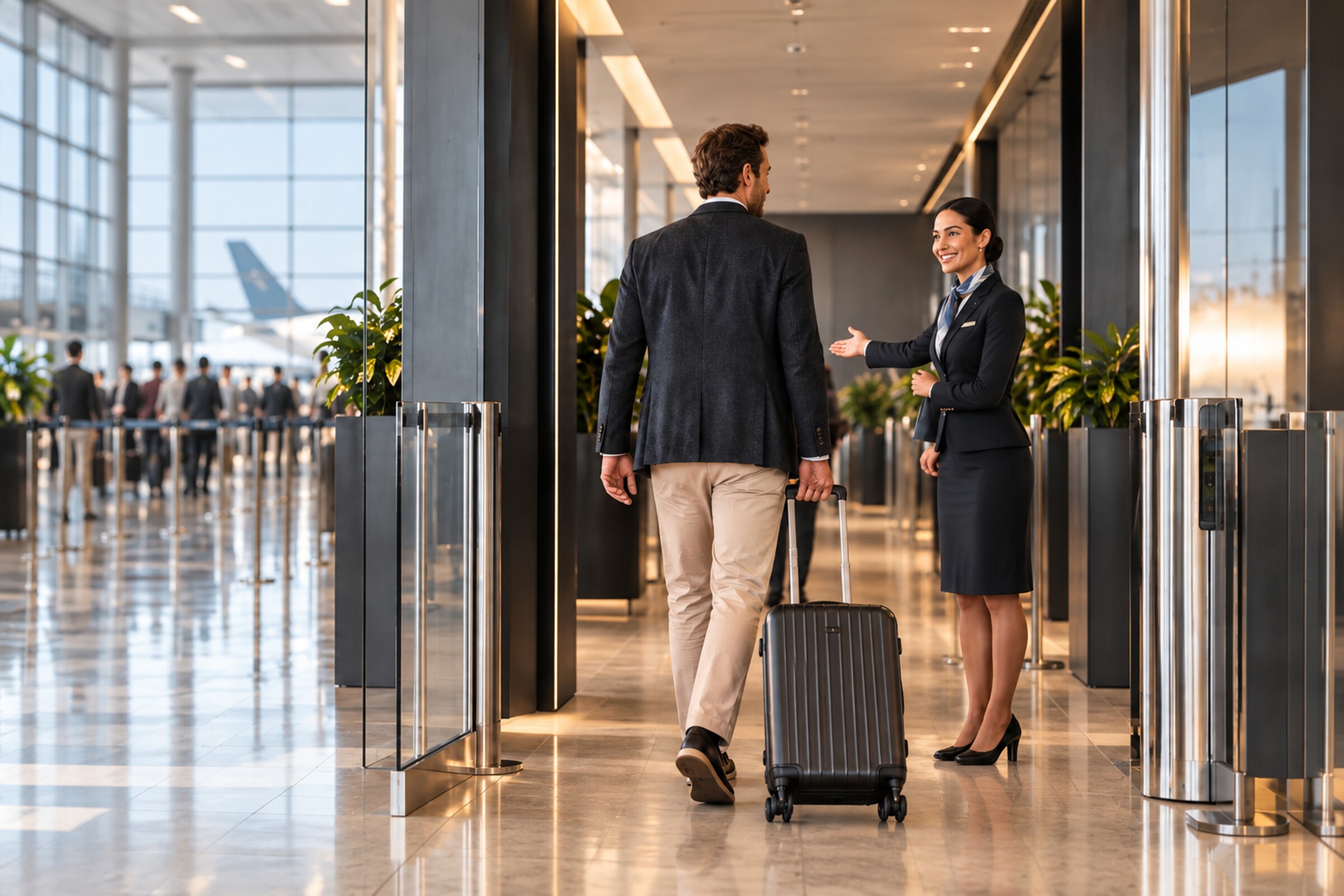 Travel benefits background